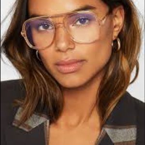 Chloe patty peach aviator glasses and accessories